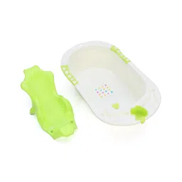 fab n funky Large Size Bath Tub And Bath Sling - Green-picture-22