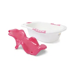 fab n funky Large Size Bath Tub And Bath Sling - Pink-picture-23