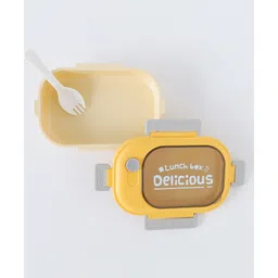 fab n funky Leak Proof & Freezer Safe Lunch Box - Yellow-picture-24