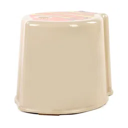 fab n funky Light Weight Fish Print Multipurpose Stool - Beige-picture-18