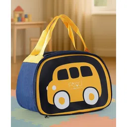 fab n funky Lunch Box Bag with Bus Print - Navy Blue-picture-21