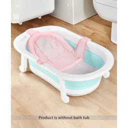 fab n funky New Born Baby Mesh Bath Net Small Size - Pink-picture-16