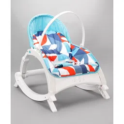 fab n funky Newborn to Toddler Portable Baby Rocker With Music & Vibration - Blue-picture-32