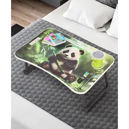 fab n funky Panda Theme Multipurpose Foldable Study Table  - Green-picture-25