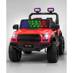 fab n funky Pobo Ride On Battery Operated Jeep With Music And Lights - Red-picture-10