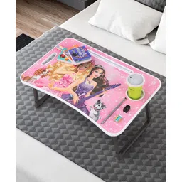fab n funky Princess theme  Multipurpose Foldable Study Table - Pink-picture-27
