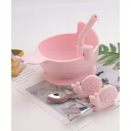fab n funky Snail Shaped Feeding Set of 3- Pink-picture-13