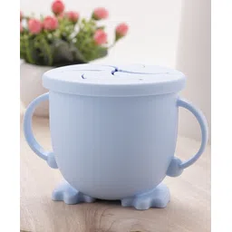 fab n funky Twin Handle Feeding Bowl with Lid - Blue-picture-12