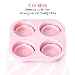 fab n funky Food Multiportion Storage Tray - Pink image 2