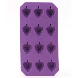 fab n funky Grapes Shaped Ice Cube Tray - Light Purple image 1