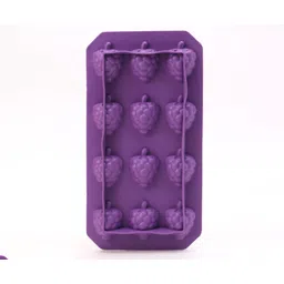 fab n funky Grapes Shaped Ice Cube Tray - Light Purple image 2