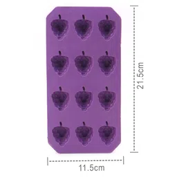 fab n funky Grapes Shaped Ice Cube Tray - Light Purple image 3