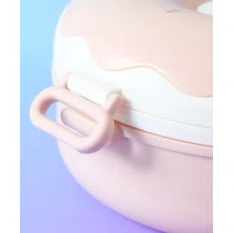 fab n funky Leak-Proof & Freezer Safe Donuts Shaped Lunch Box - Pink image 2