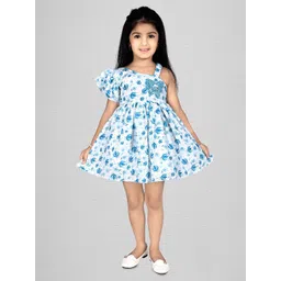 Fabangel Girl's Floral Print Flutter Sleeve Fit & Flare Dress-picture-37