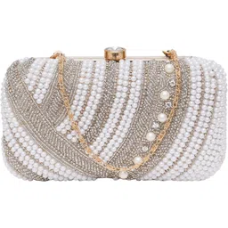 fabbhue Party White Clutch image 2