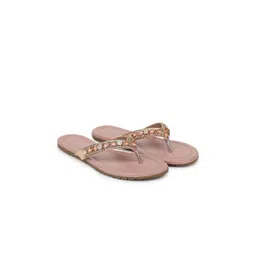 FABBMATE Embellished Open Toe T-Strap Flats-picture-24