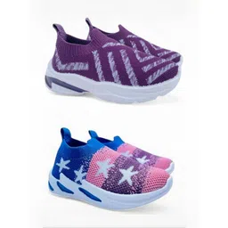 FABBMATE Unisex Kids Colourblocked Slip-On Sneakers-picture-31