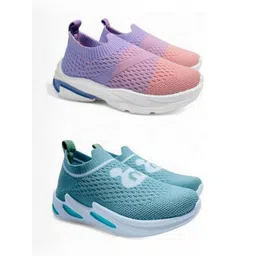 FABBMATE Unisex Kids Colourblocked Slip-On Sneakers-picture-28