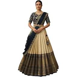 fabcartz South indian Pattu Lehenga Choli for Women | PL215-picture-50
