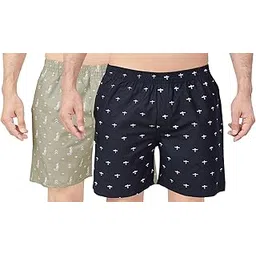 fabdiamond Ultra-Comfortable Men's Boxer Pants (Pack of 2), 100% Cotton with Stylish Print, Soft & Stretchy Elastic Waist Band-picture-10