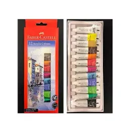 Faber-Castell Acrylic Color Box - 12 Shades (Assorted )-picture-38