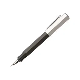 Faber-Castell Ondoro Precious Black Resin With Chrome Cap Fountain Pen - Medium Nib-picture-30