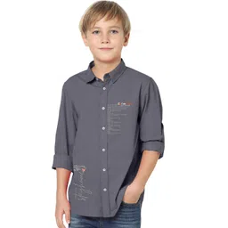 FABFARM Boys Comfort Opaque Casual Shirt-picture-9