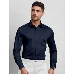 FABFARM Men Comfort Solid Opaque Formal Shirt-picture-5