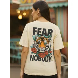 Fabflee Graphic Printed Round Neck Oversized Cotton T-shirt-picture-11