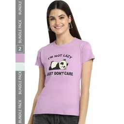 Fabflee Pack Of 2 Graphic Printed Cotton T-shirt-picture-32