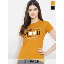 Fabflee Pack Of 2 Graphic Printed Cotton T-shirt-picture-27