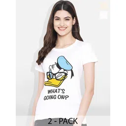 Fabflee Pack Of 2 Graphic Printed Cotton T-shirt-picture-33