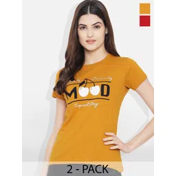 Fabflee Pack Of 2 Graphic Printed Cotton T-shirt-picture-29