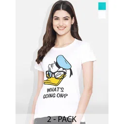 Fabflee Pack Of 2 Printed Cotton T-shirt-picture-29