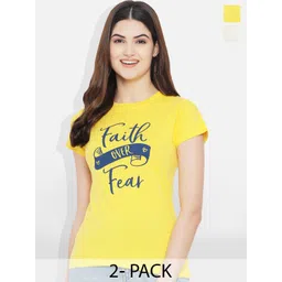 Fabflee Pack Of 2 Printed Cotton T-shirt-picture-34