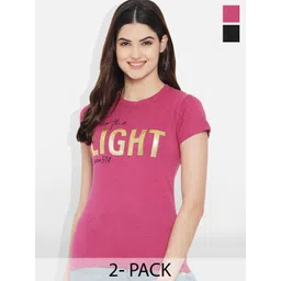 Fabflee Pack Of 2 Printed Cotton T-shirt-picture-15