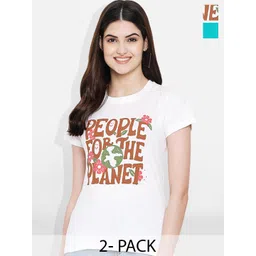 Fabflee Pack Of 2 Printed Cotton T-shirt-picture-28