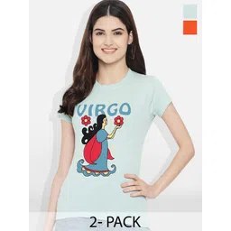 Fabflee Pack Of 2 Printed Cotton T-shirt-picture-41