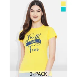 Fabflee Pack of 2 Printed Cotton T-shirts-picture-39