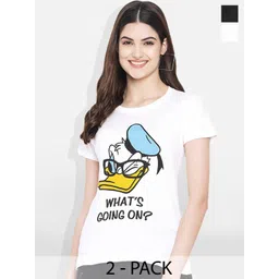 Fabflee Pack of 2 Typography Printed T-shirt-picture-25