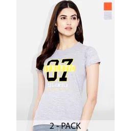 Fabflee Pack of 2 Typography Printed T-Shirt-picture-20