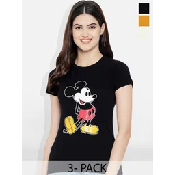 Fabflee Pack Of 3 Graphic Printed Cotton T-shirt-picture-40