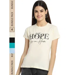 Fabflee Pack Of 4 Printed Cotton T-shirt-picture-32