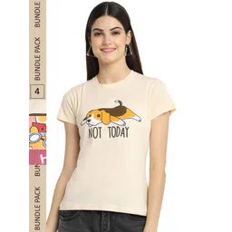 Fabflee Pack Of 4 Printed Cotton T-shirt-picture-20