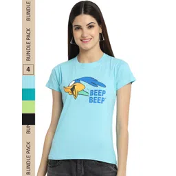 Fabflee Pack Of 4 Printed Cotton T-shirt-picture-20