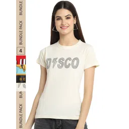 Fabflee Pack Of 4 Printed Cotton T-shirt-picture-10