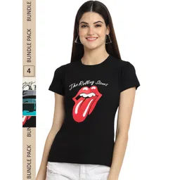 Fabflee Pack Of 4 Printed Cotton T-shirt-picture-13