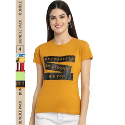 Fabflee Pack Of 4 Printed Cotton T-shirt-picture-16