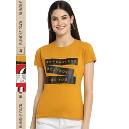 Fabflee Pack Of 4 Printed Cotton T-shirts-picture-22