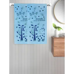 FABINALIV Blue 2 Pieces Cartoon Printed Cotton 300 GSM Kids Bath Towels-picture-41